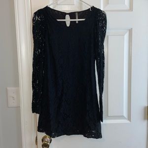 Charlotte Russe Black Lace Mini Dress